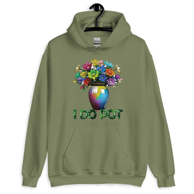 I Do Pot – Unisex Hoodie — military green