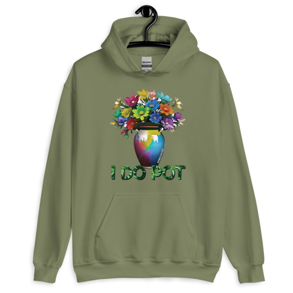 I Do Pot – Unisex Hoodie — military green