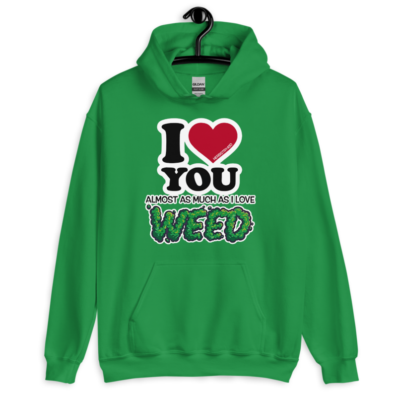 I Love You Almost – Unisex Hoodie — irish green