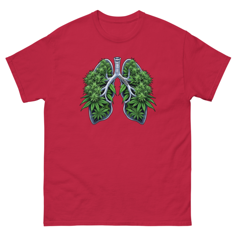 Weed Lungs – Unisex classic tee — cardinal