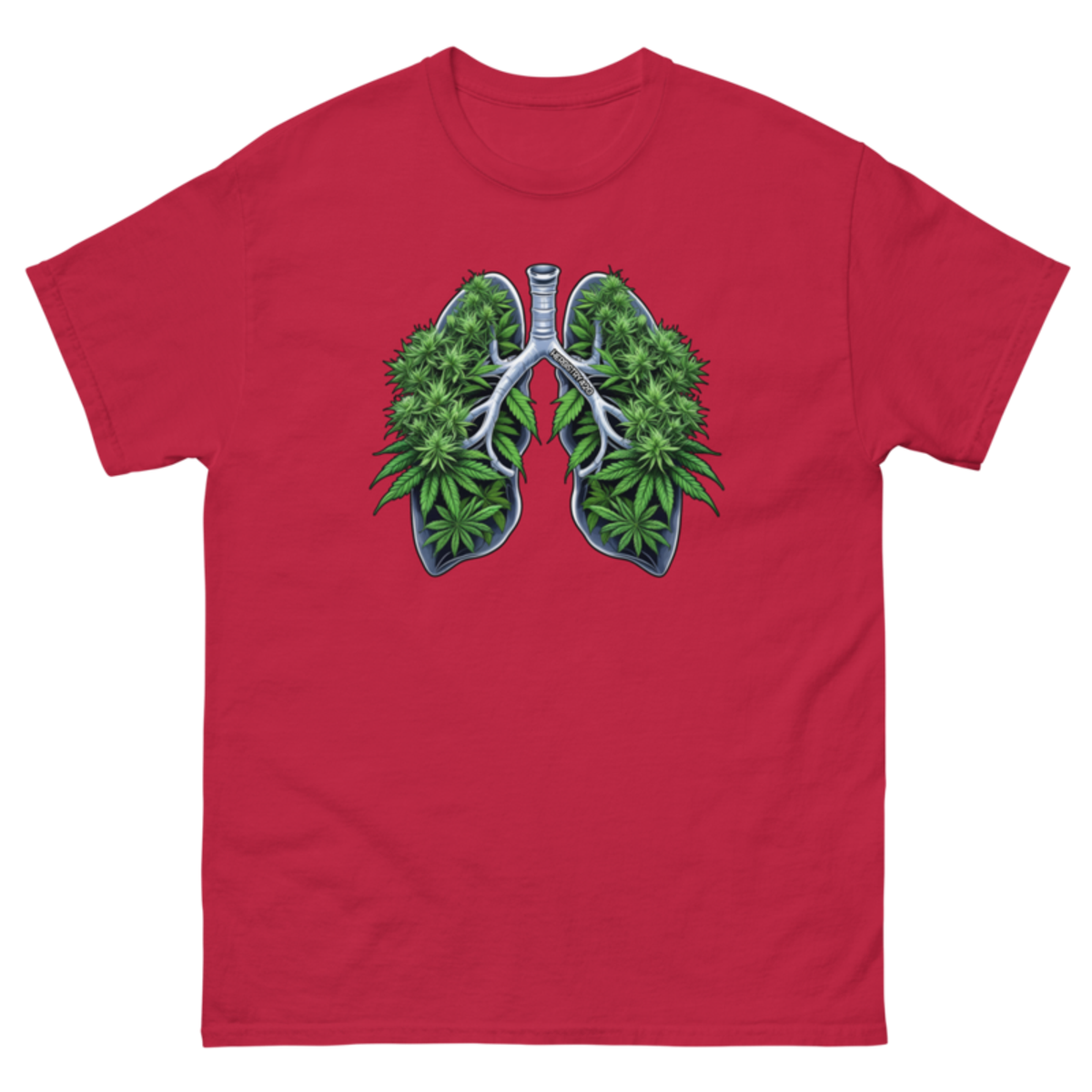 Weed Lungs – Unisex classic tee — cardinal