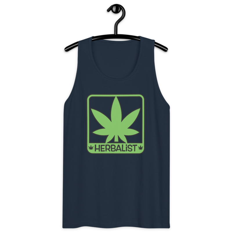 Herbalist – Men’s premium tank top — navy