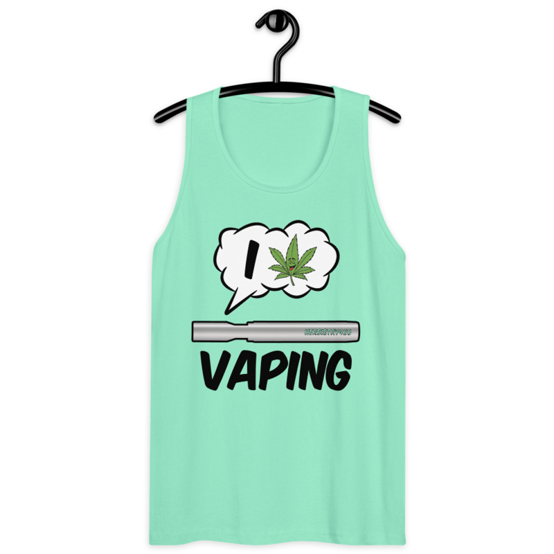 I Love Vaping – Men’s premium tank top — mint