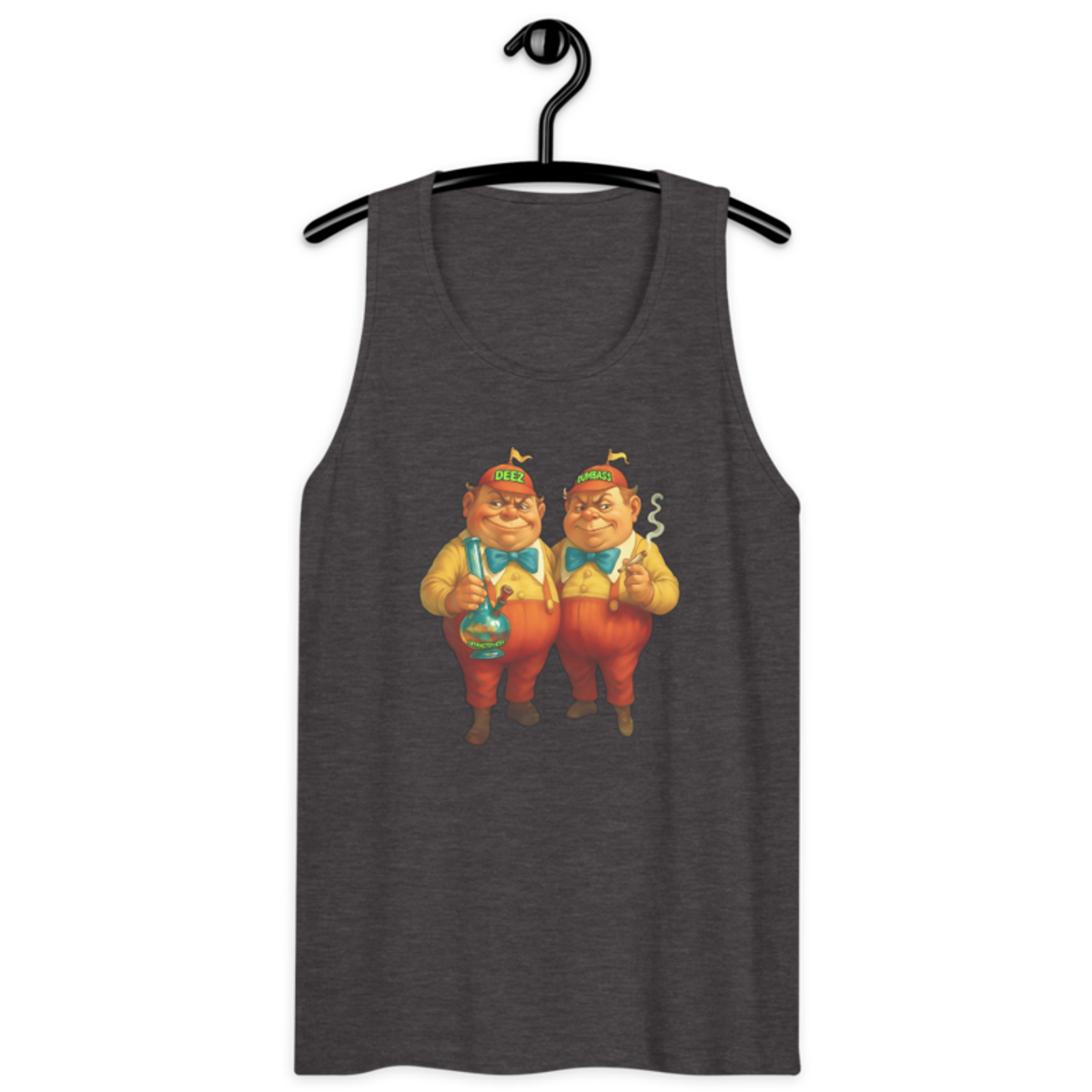 D & D – Men’s premium tank top — charcoal heather