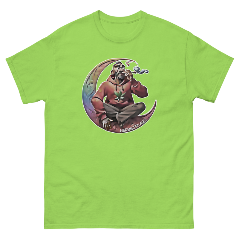 Smoking on the Moon – Unisex Classic Tee — lime