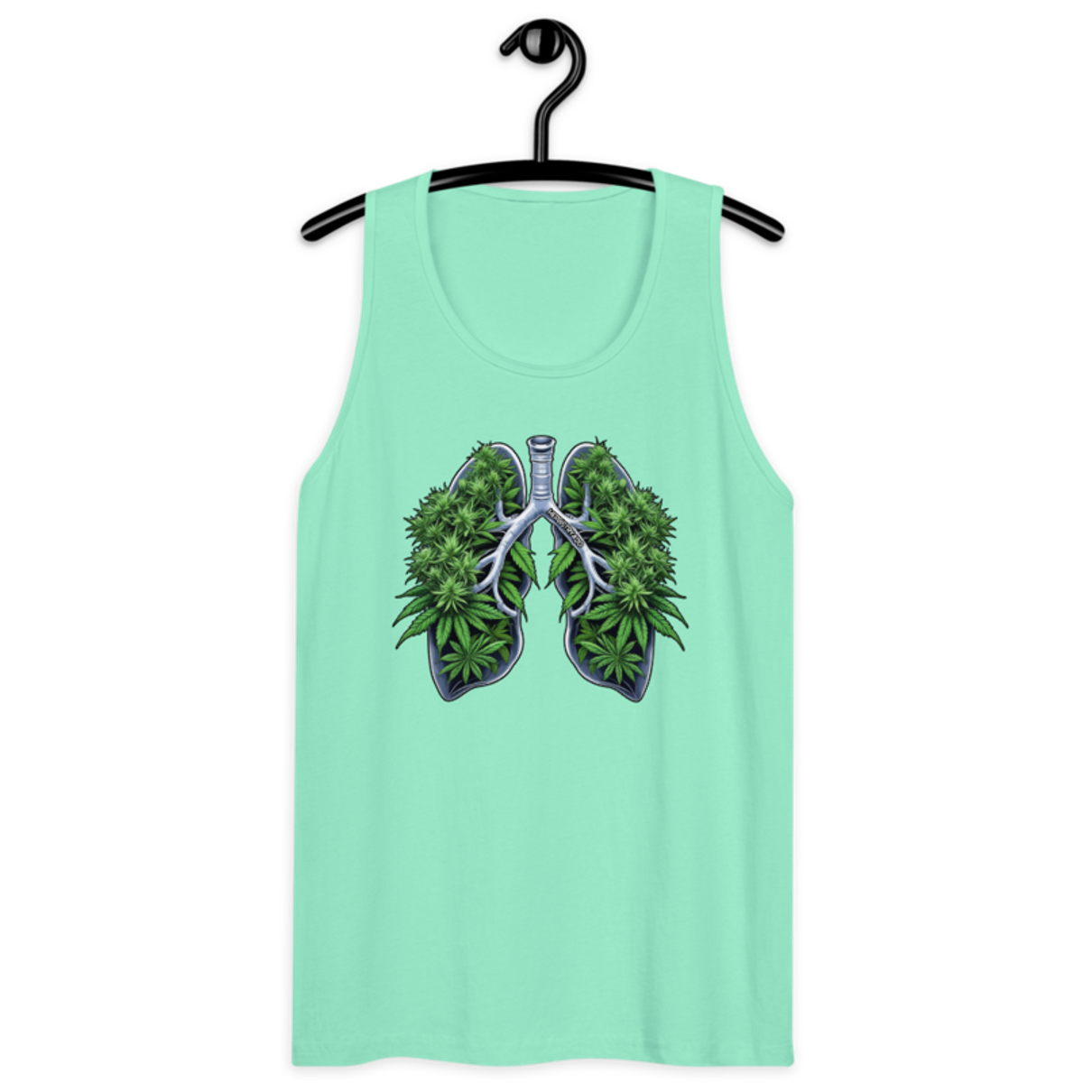 Weed Lungs – Men’s premium tank top — mint