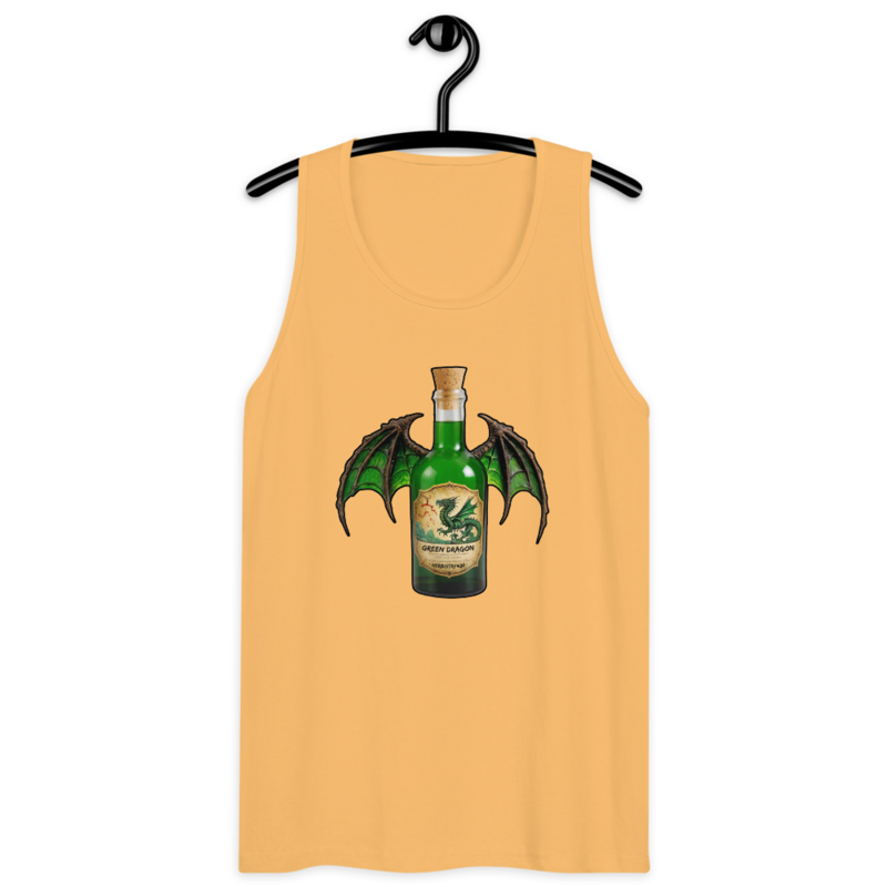 Green Dragon – Men’s premium tank top — squash