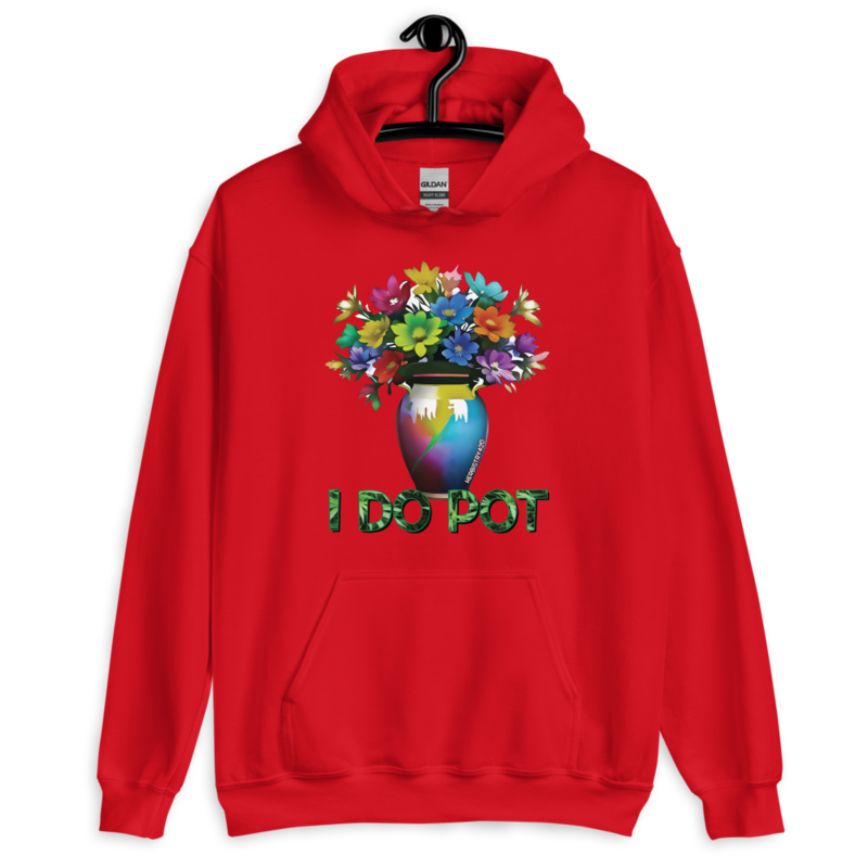 I Do Pot – Unisex Hoodie — red