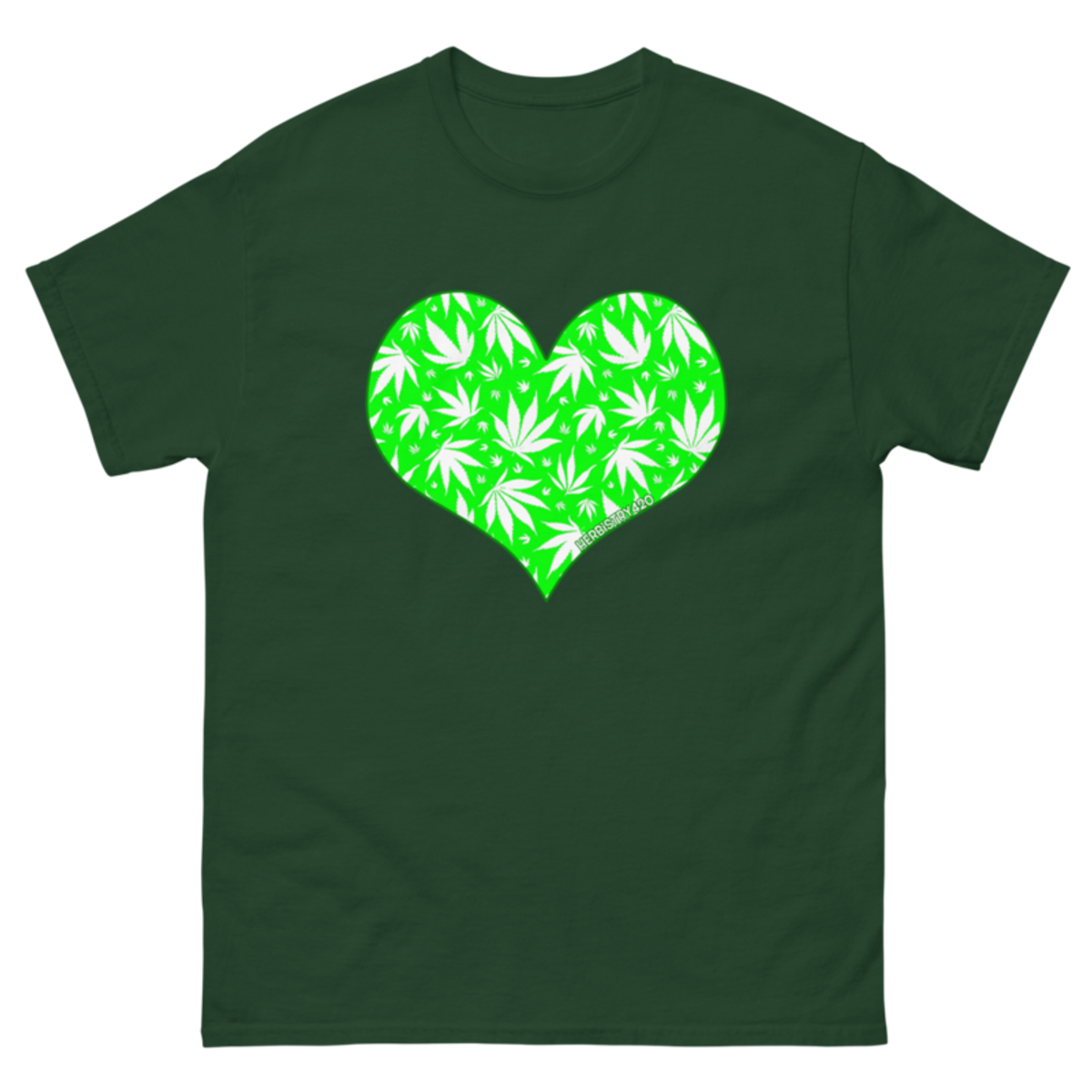 Love Weed – Unisex Classic Tee — forest green