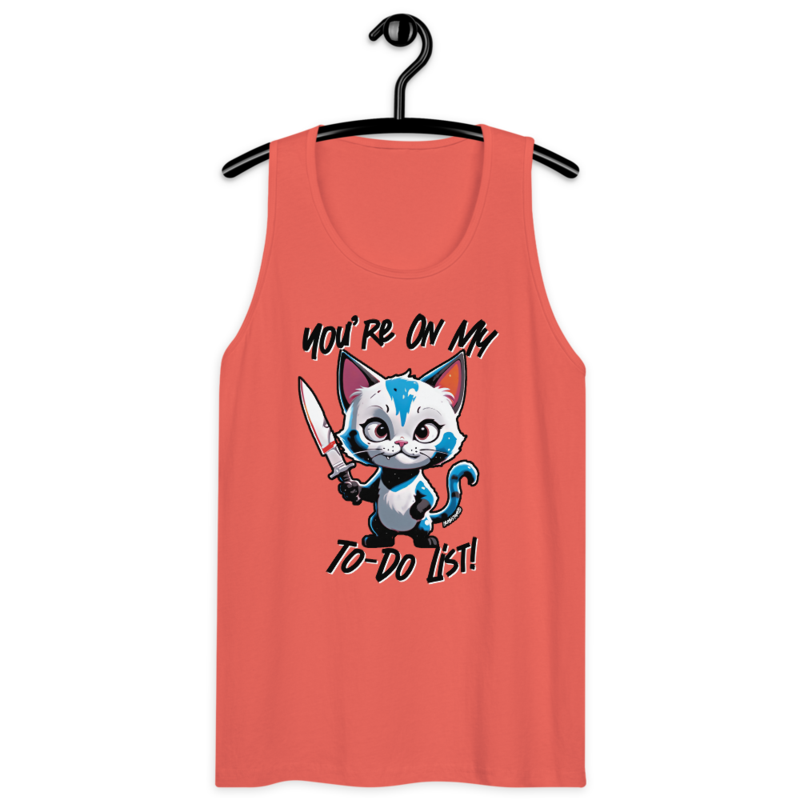 You're On My To-Do List – Men’s premium tank top — coral