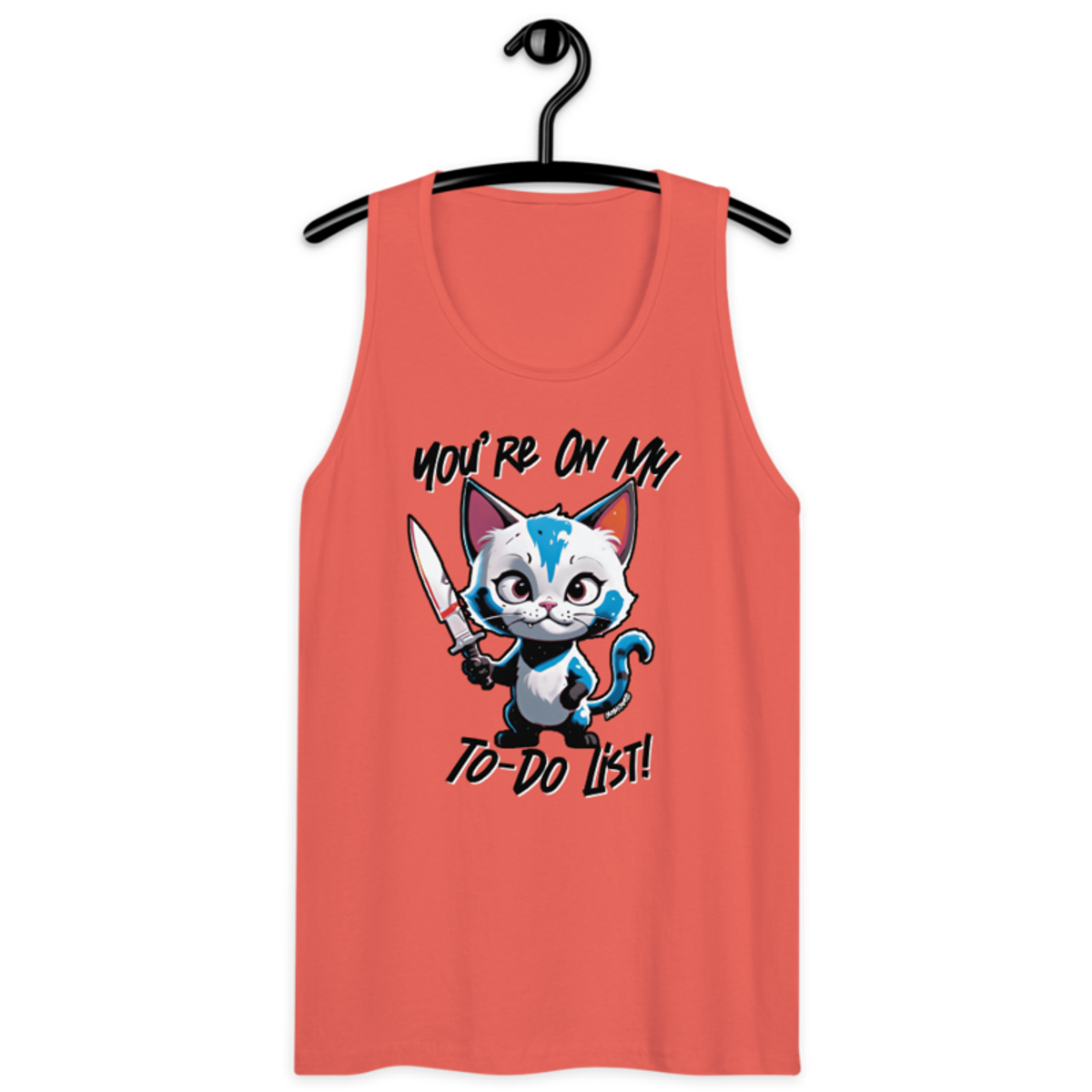You're On My To-Do List – Men’s premium tank top — coral