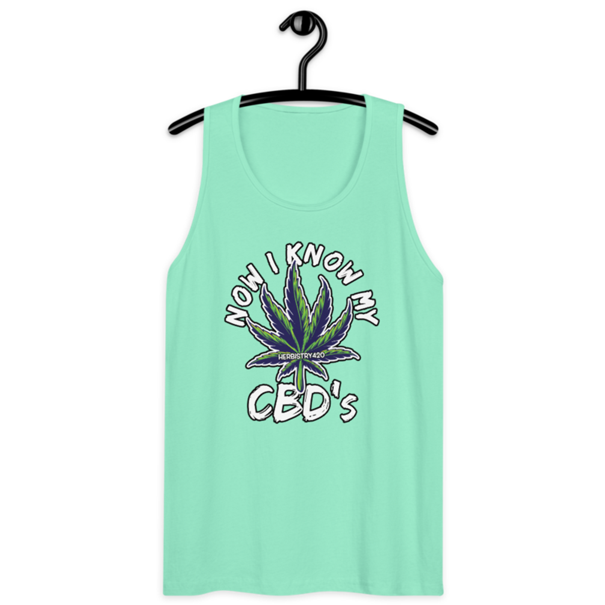 Now I Know My – Men’s premium tank top — mint