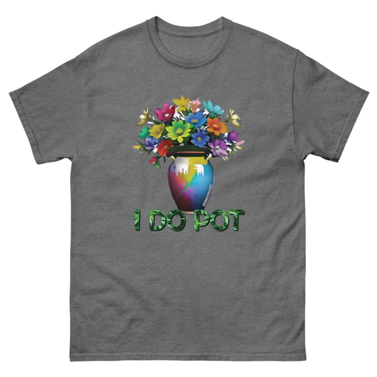 I Do Pot – Unisex Classic Tee — graphite heather