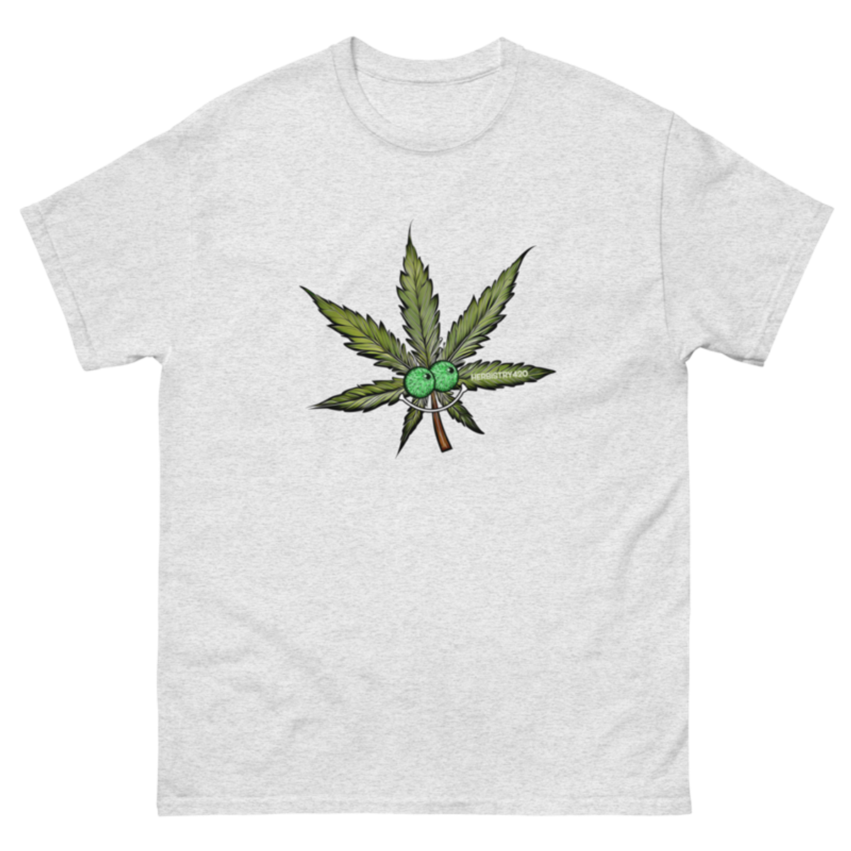 Happy Leaf – Unisex Classic Tee — ash