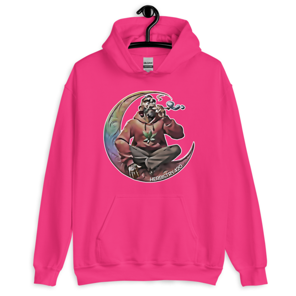 Smoking on the Moon – Unisex Hoodie — heliconia