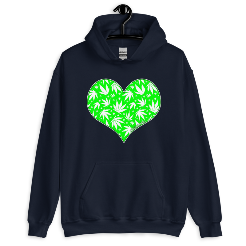 Love Weed – Unisex Hoodie — navy