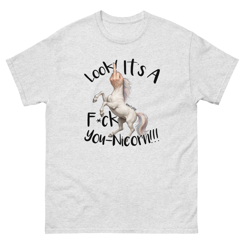 F•ck Unicorn – Unisex classic tee — ash