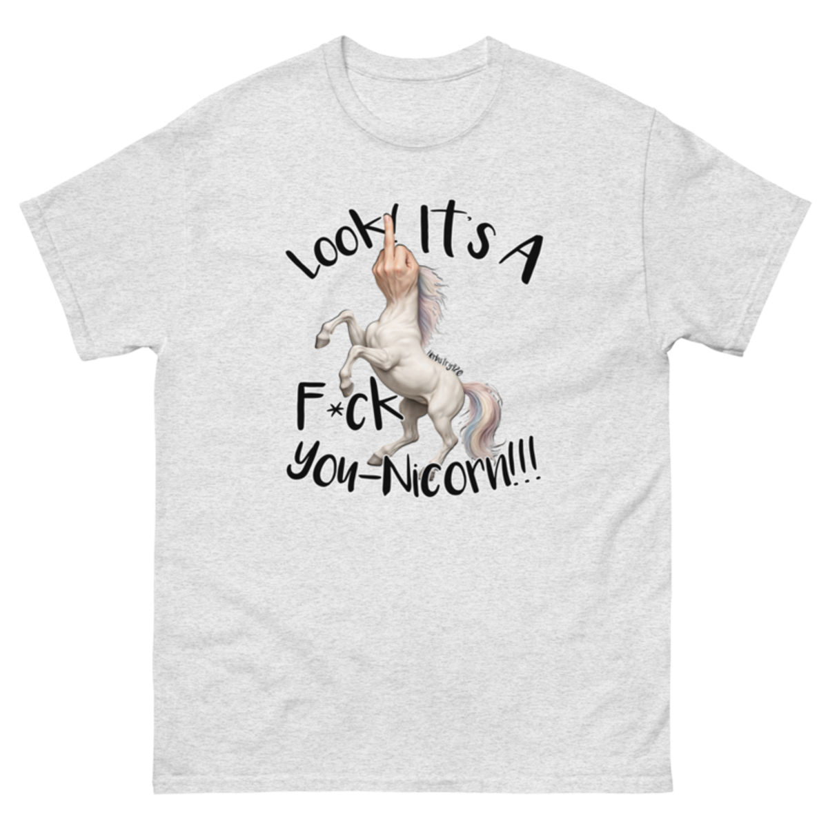 F•ck Unicorn – Unisex classic tee — ash