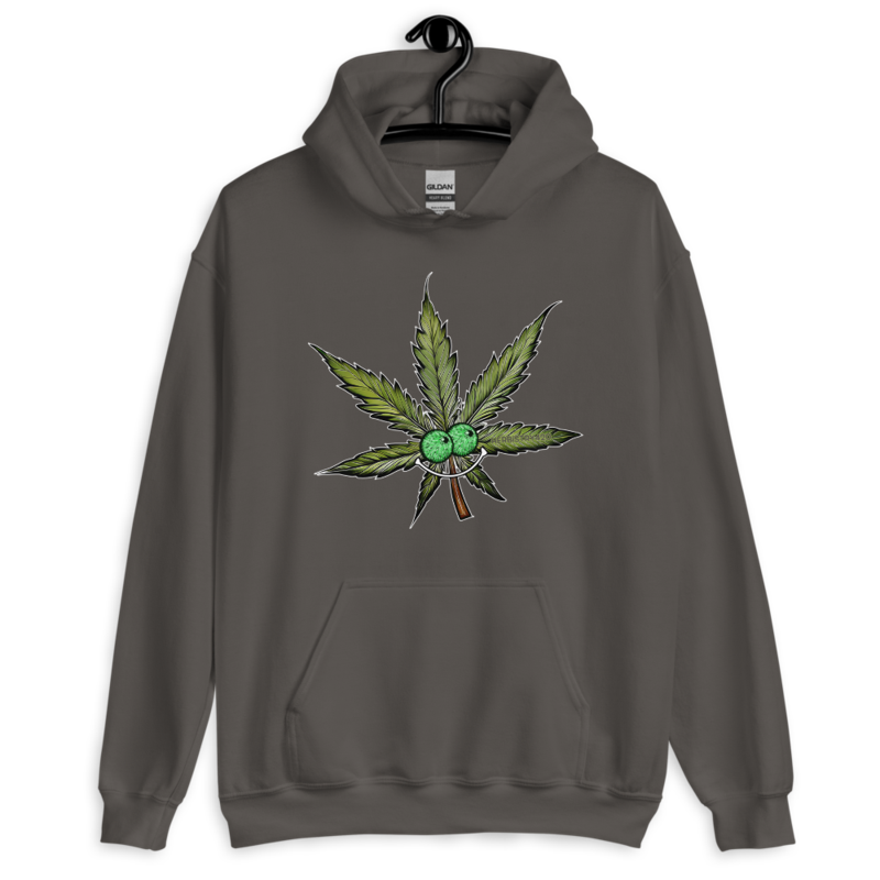 Happy Leaf – Unisex Hoodie — charcoal