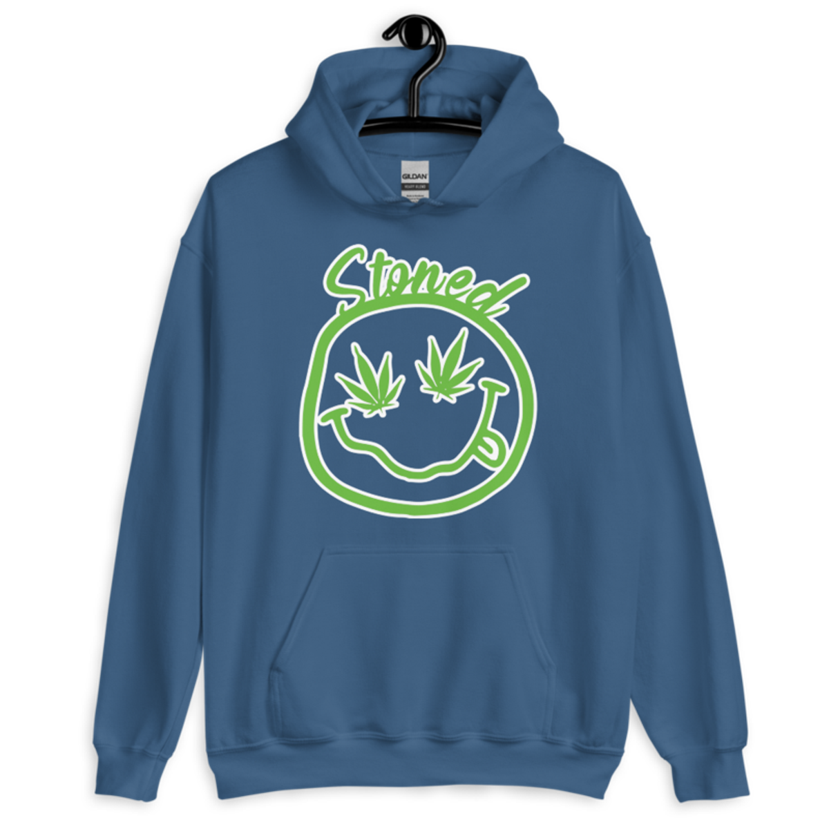 Stoned – Unisex Hoodie — indigo blue
