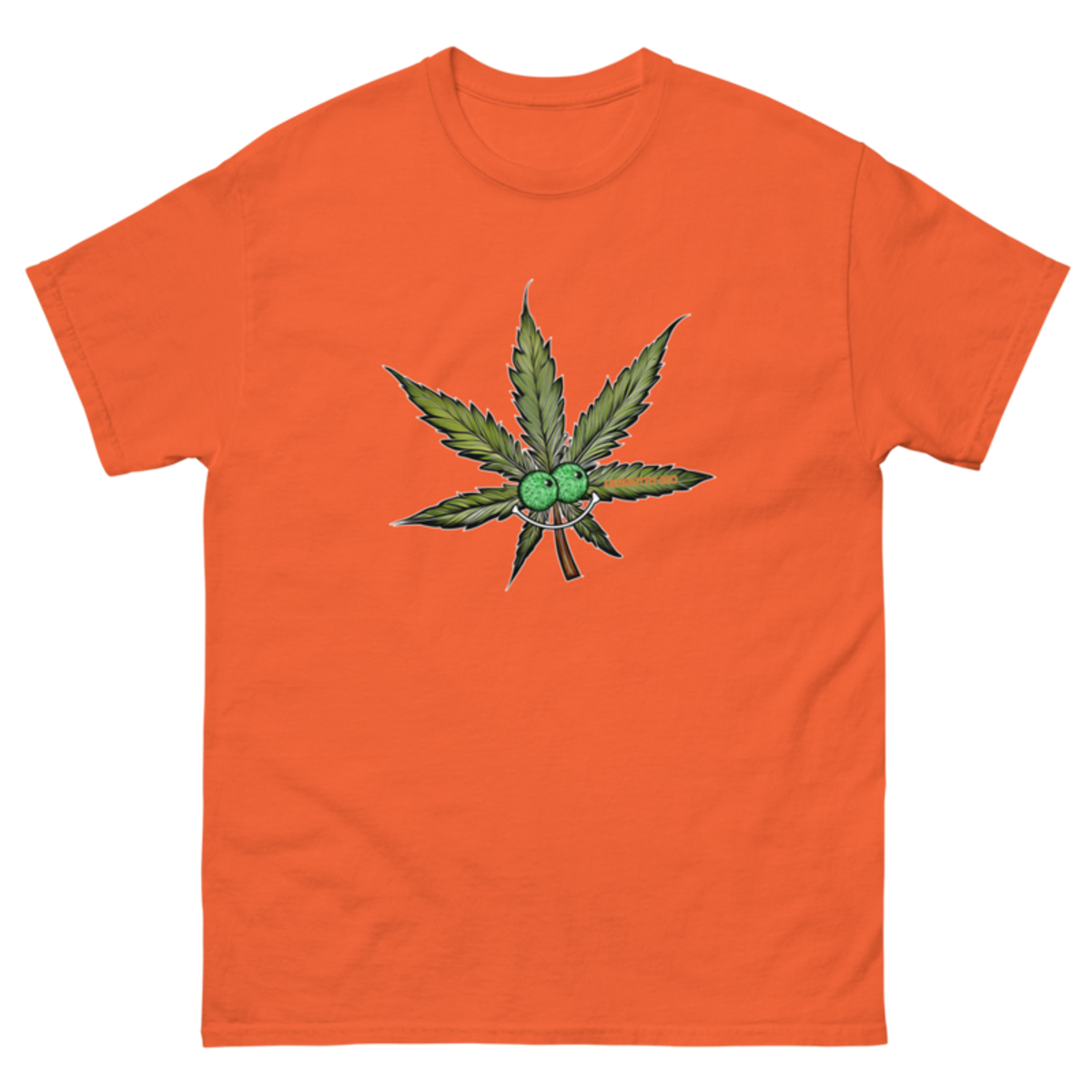 Happy Leaf – Unisex Classic Tee — orange