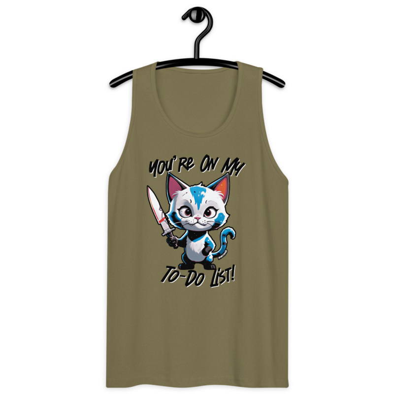 You're On My To-Do List – Men’s premium tank top — military green