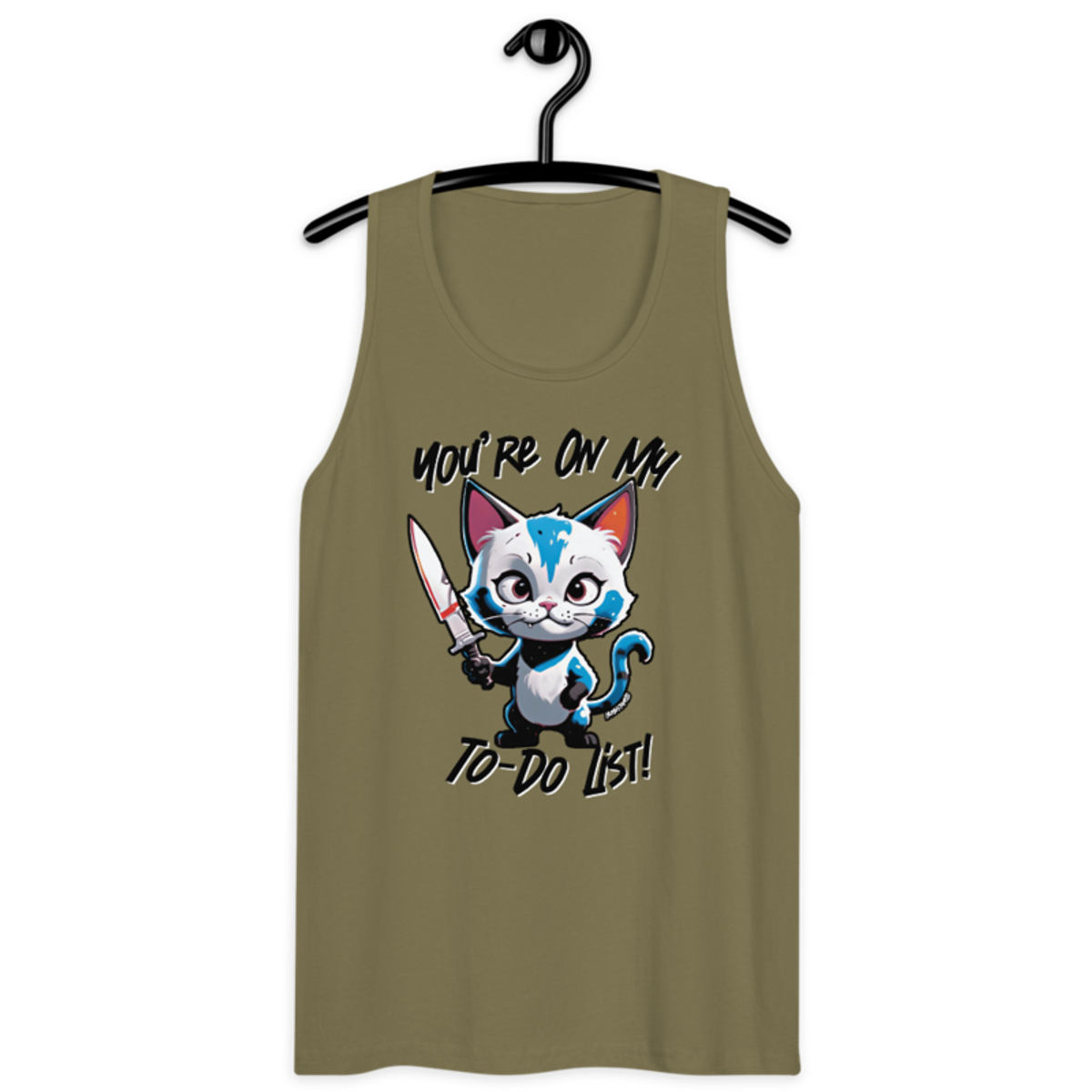 You're On My To-Do List – Men’s premium tank top — military green