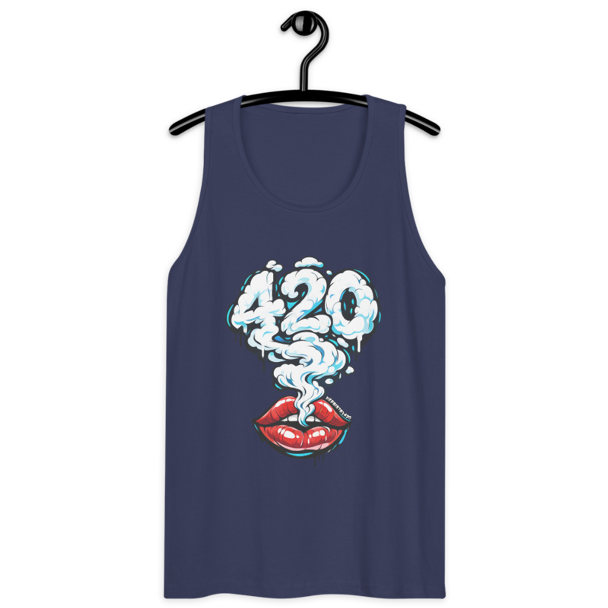 Those Lips – Men’s premium tank top — harbor blue