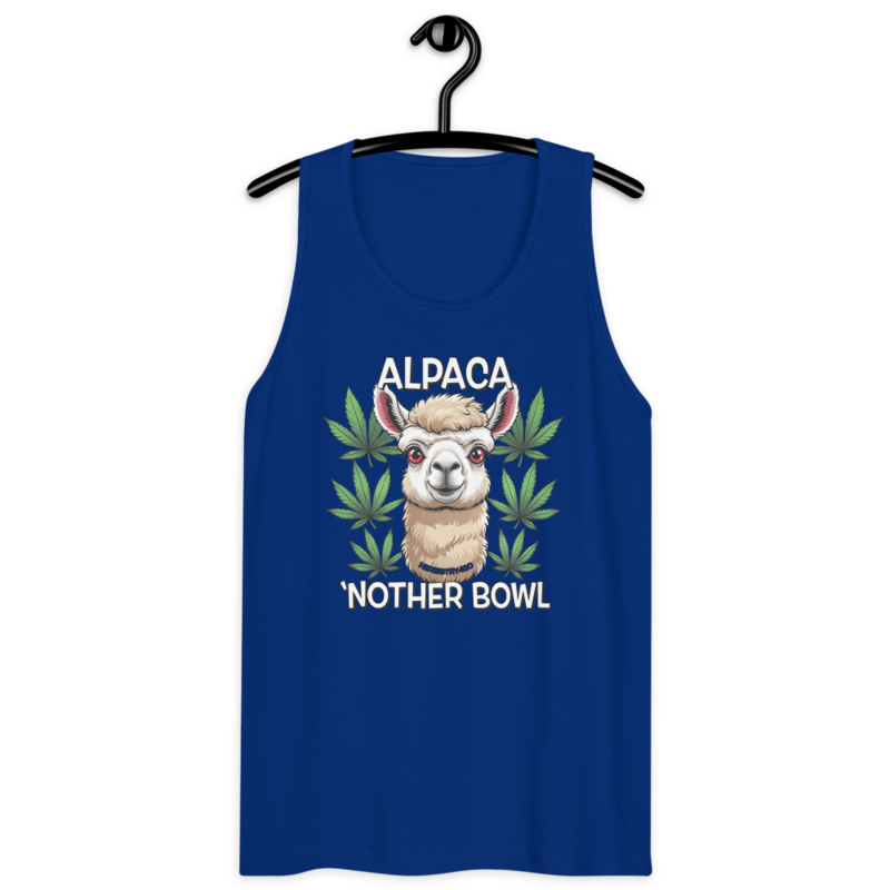 Alpaca 'Nother Bowl – Men’s premium tank top — team royal
