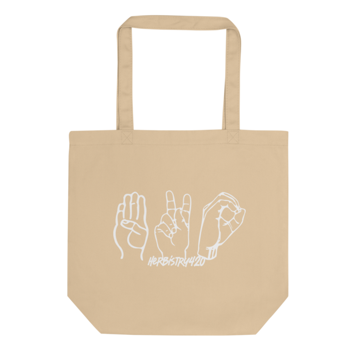 420 Hands – Eco Tote Bag — oyster