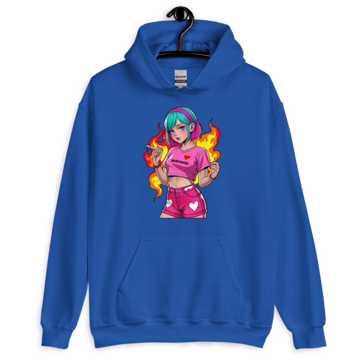 Anime Vape Girl – Unisex Hoodie — royal
