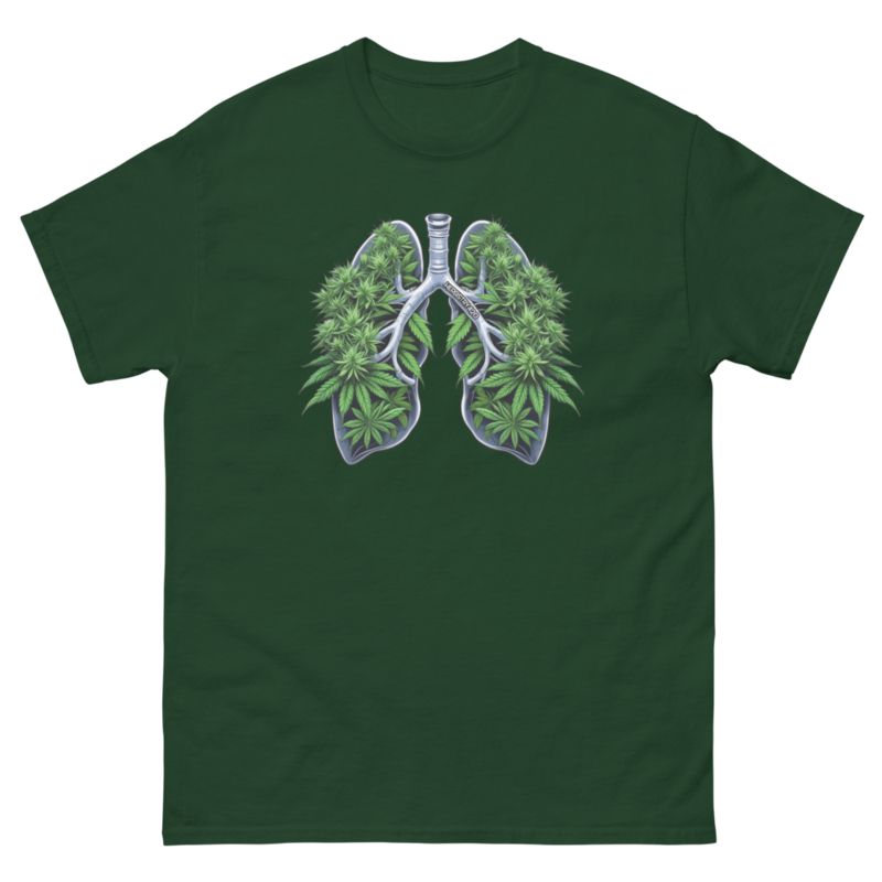 Weed Lungs – Unisex classic tee — forest green