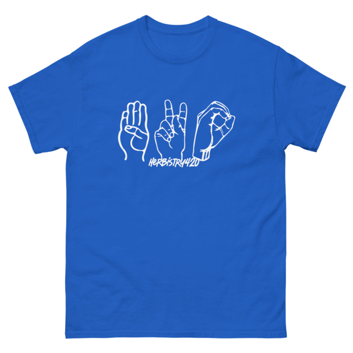 420 Hands – Unisex Classic Tee — royal
