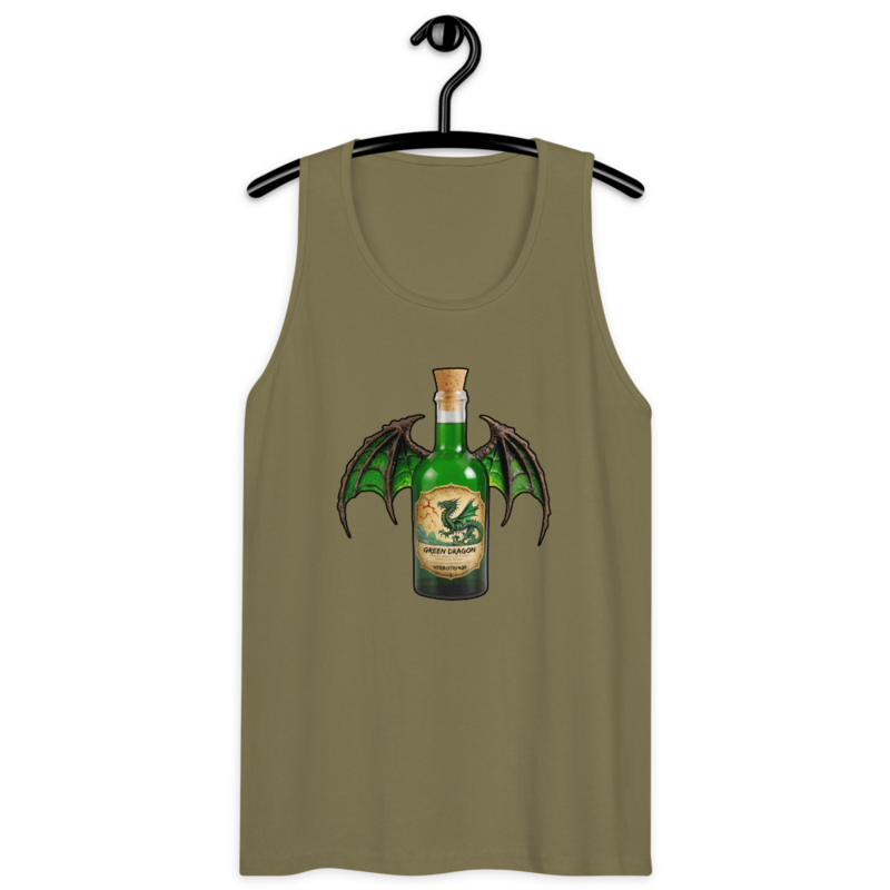 Green Dragon – Men’s premium tank top — military green