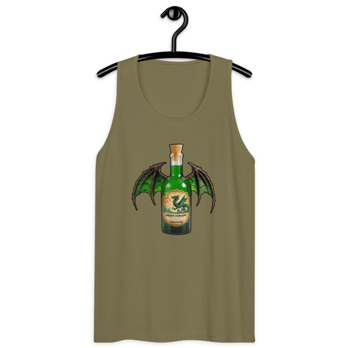 Green Dragon – Men’s premium tank top — military green