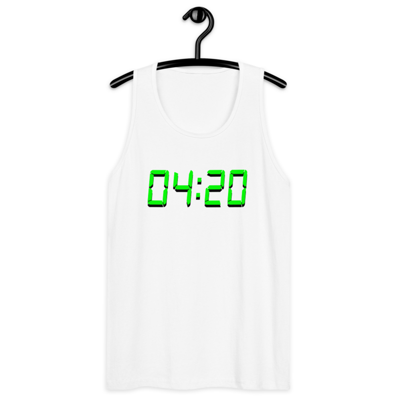 04:20 Digital – Men’s premium tank top — white