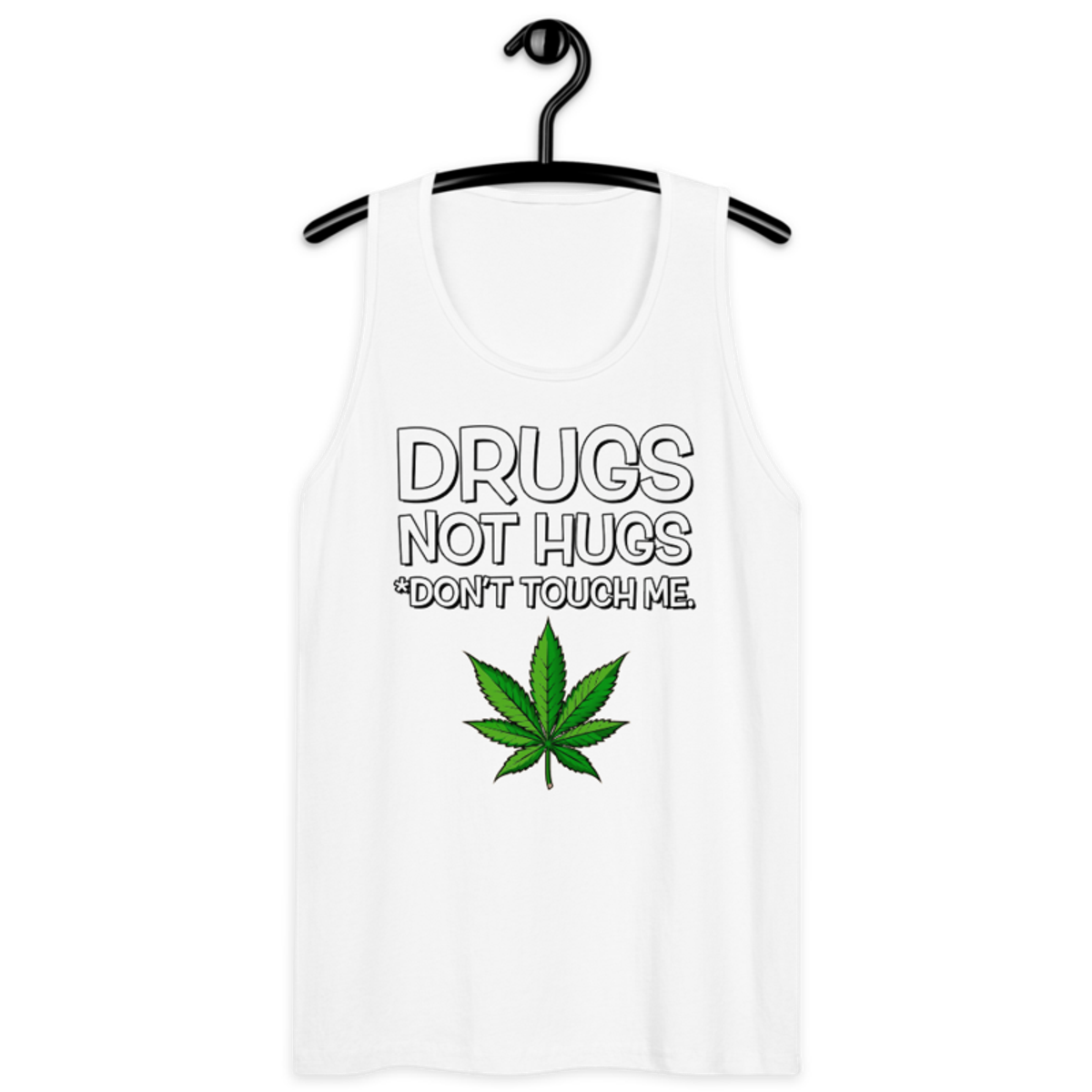 Don't Touch Me – Men’s premium tank top — white