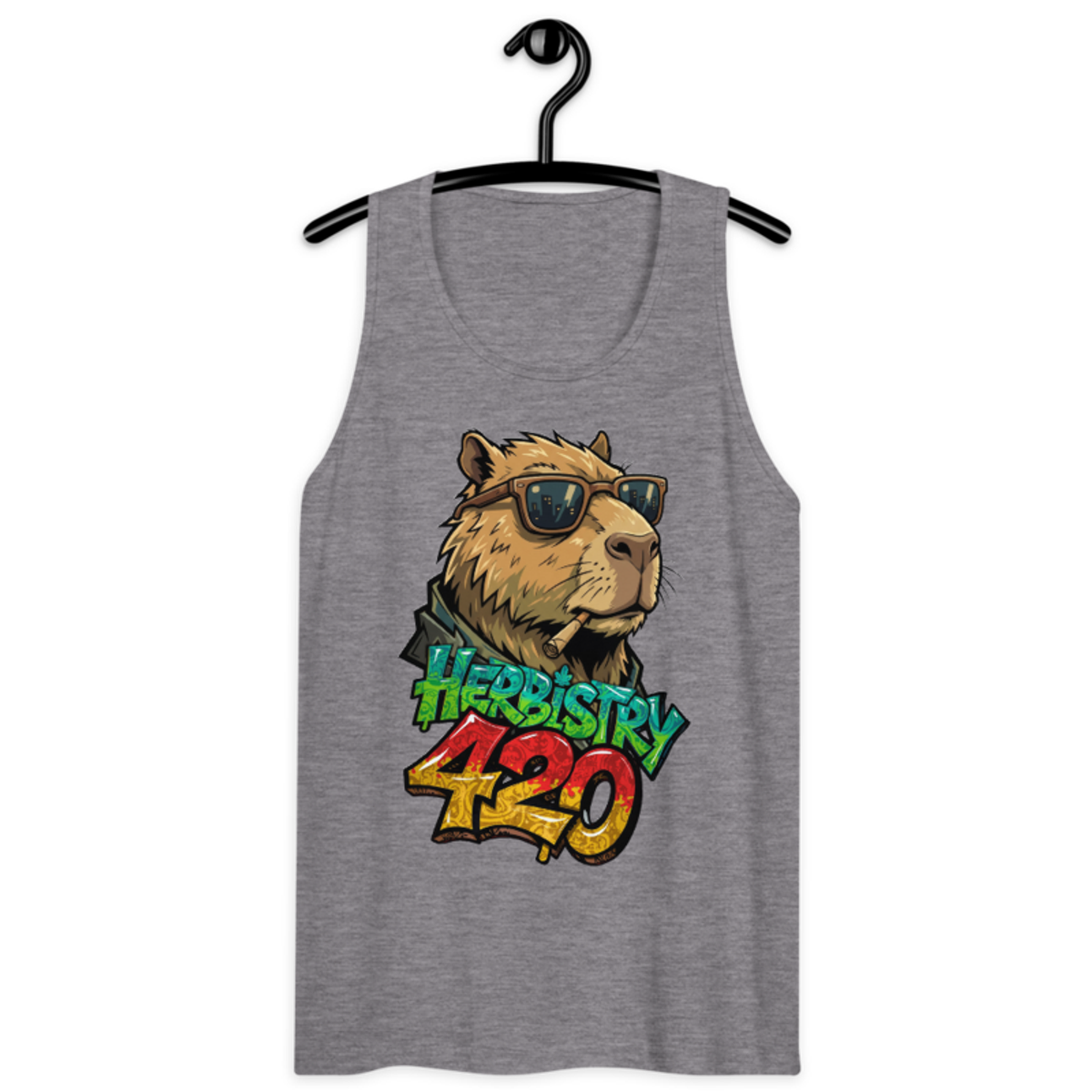 Cappy Life – Men’s premium tank top — athletic heather