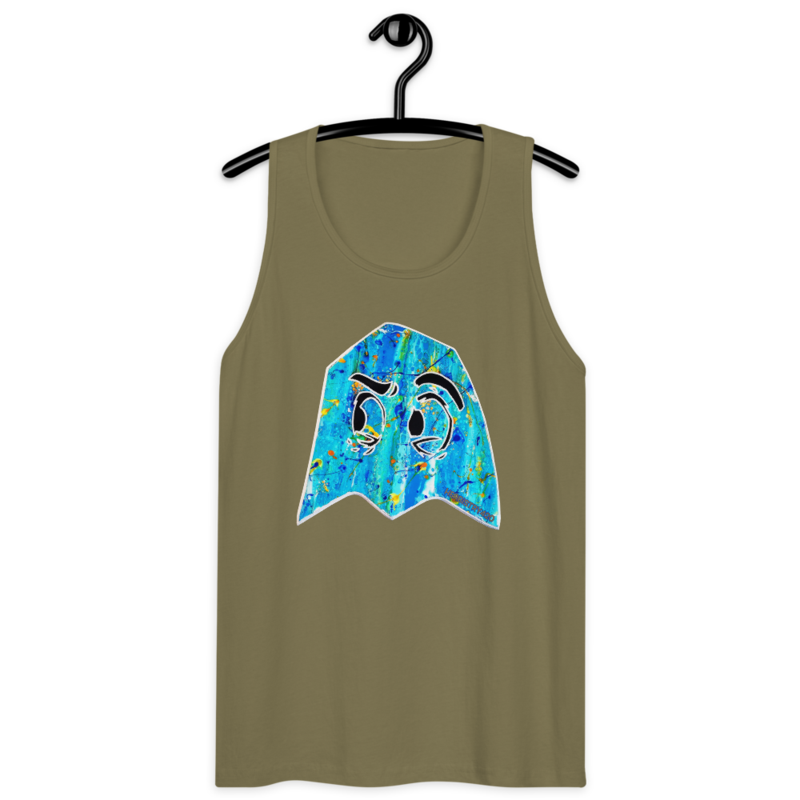 Blue Ghost – Men’s premium tank top — military green