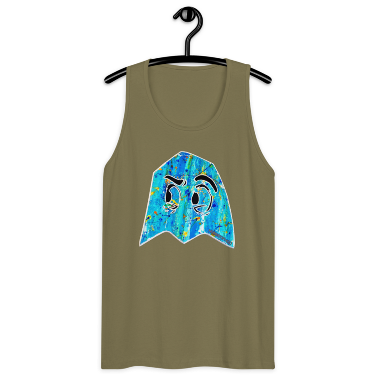Blue Ghost – Men’s premium tank top — military green