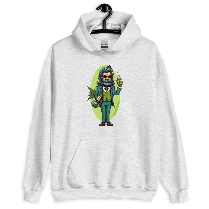 Weed Hipster – Unisex Hoodie — ash