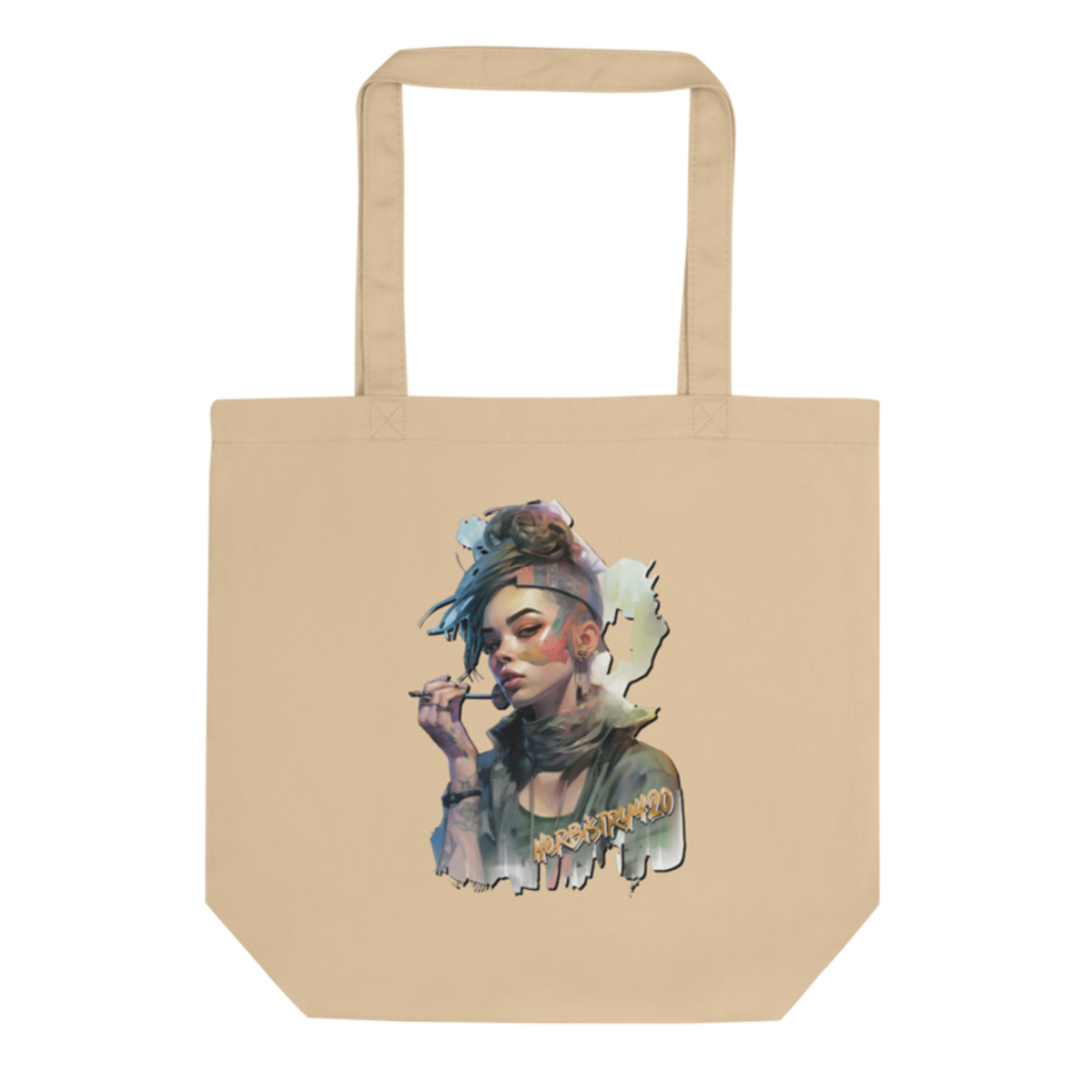 Steampunk Girl 2 – Eco Tote Bag — oyster