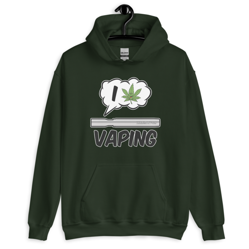 I Love Vaping – Unisex Hoodie — forest green