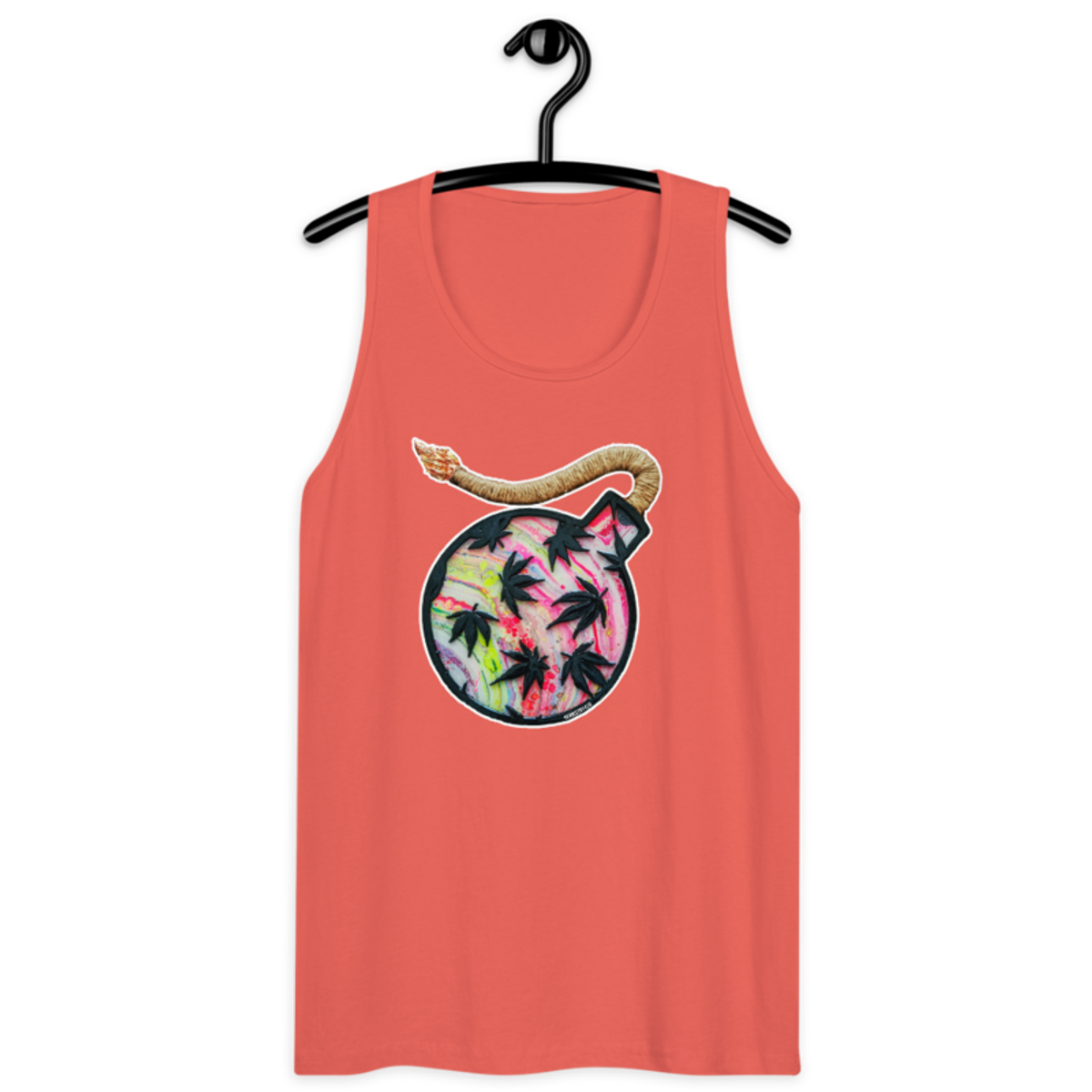 Da Bomb – Red– Men’s premium tank top — coral