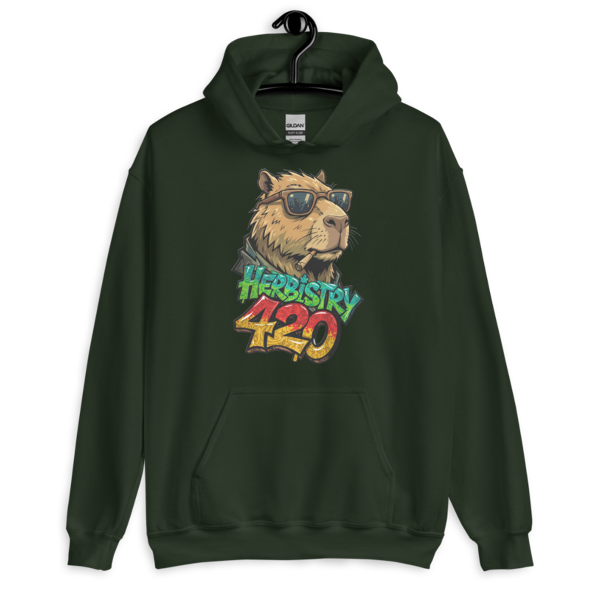 Cappy Life – Unisex Hoodie — forest green