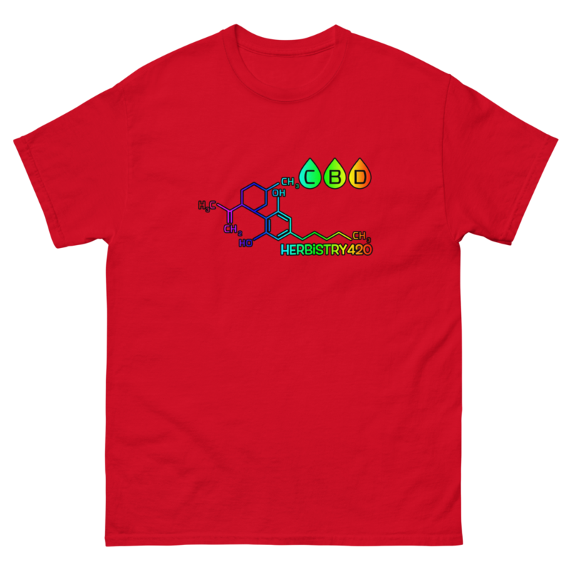 CBD Molecule – Unisex Classic Tee — red