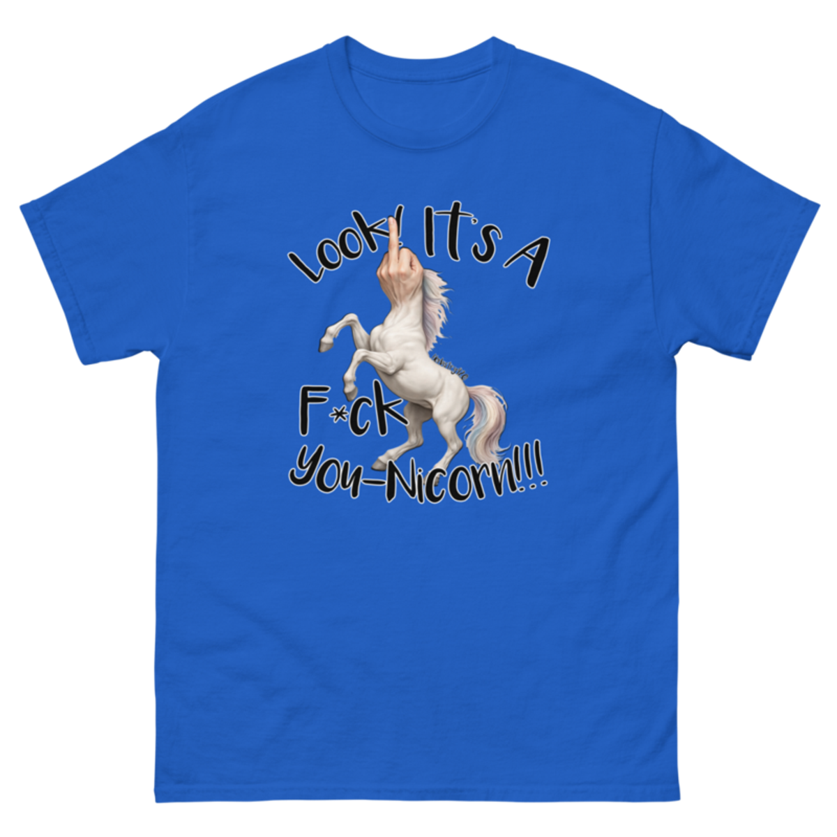 F•ck Unicorn – Unisex classic tee — royal
