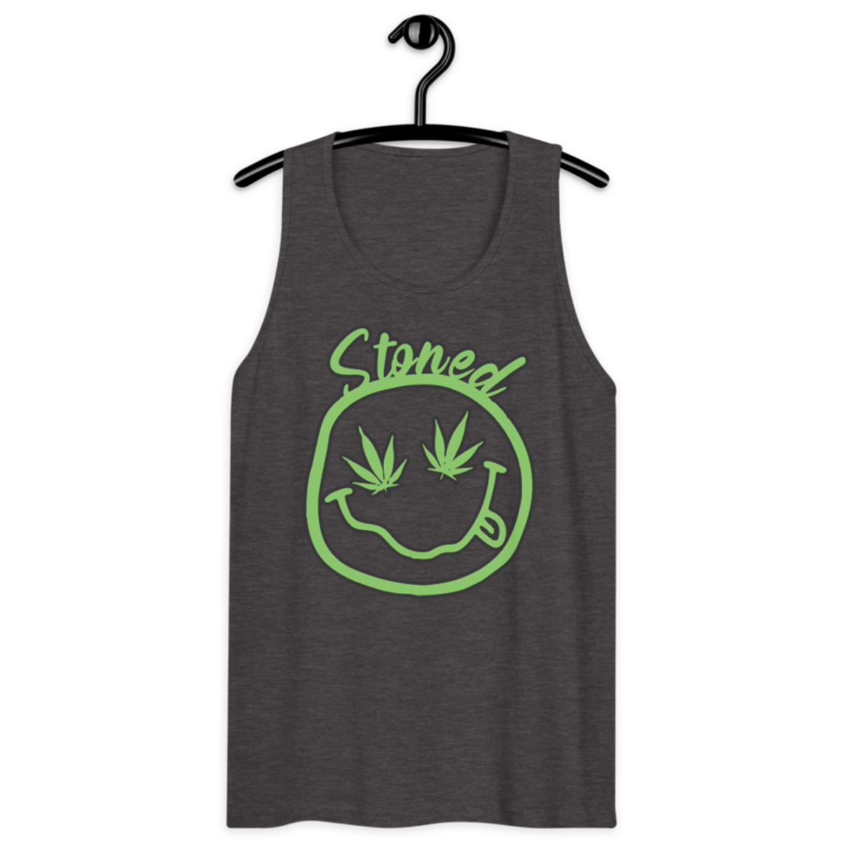 Stoned – Men’s premium tank top — charcoal heather