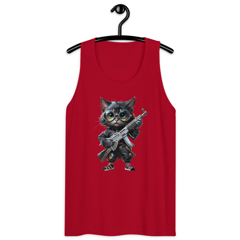 OG Cat – Men’s premium tank top — red
