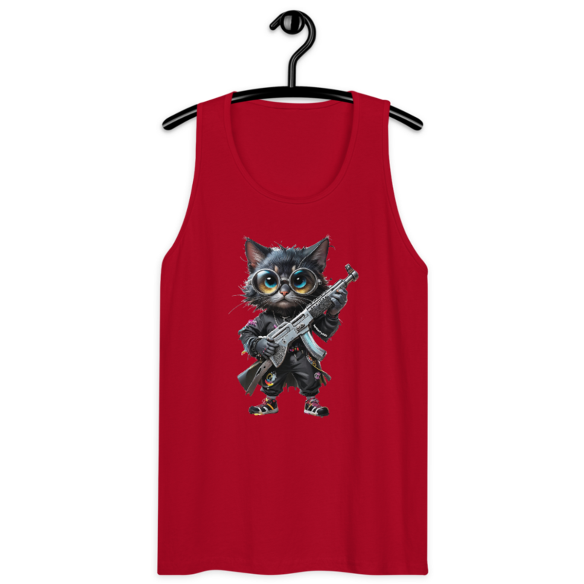 OG Cat – Men’s premium tank top — red
